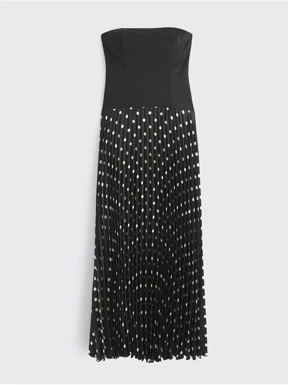 Abercrombie & Fitch Black Polka-Dot Maxi Dress